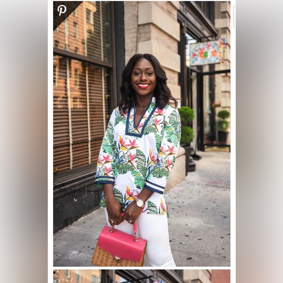 Brooks Brothers Tropical Cotton Tunic Top. Size 8. - Picture 3 of 14